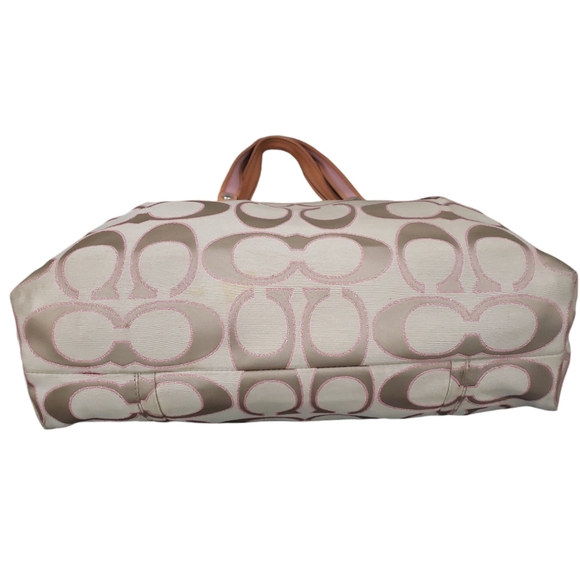 Coach Poppy Sparkle Pink Tote Handbag K1082-16289 Limited - Picture 5 of 13